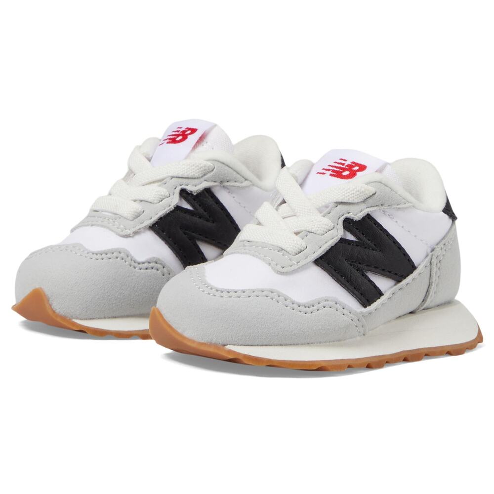 NWT New Balance Kids 237 Bungee Sneaker White/Black – Toddler Size 6 M